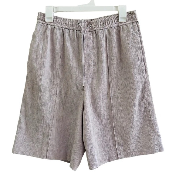 ASOS Design Lavender Gray High Rise Lyocell Textured Shorts size W34” - Picture 1 of 9